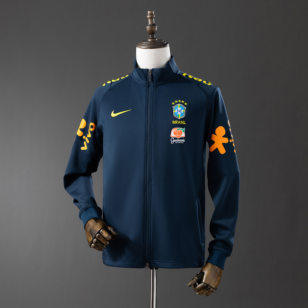 2025 Brazil long-sleeved Black windbreaker jacket