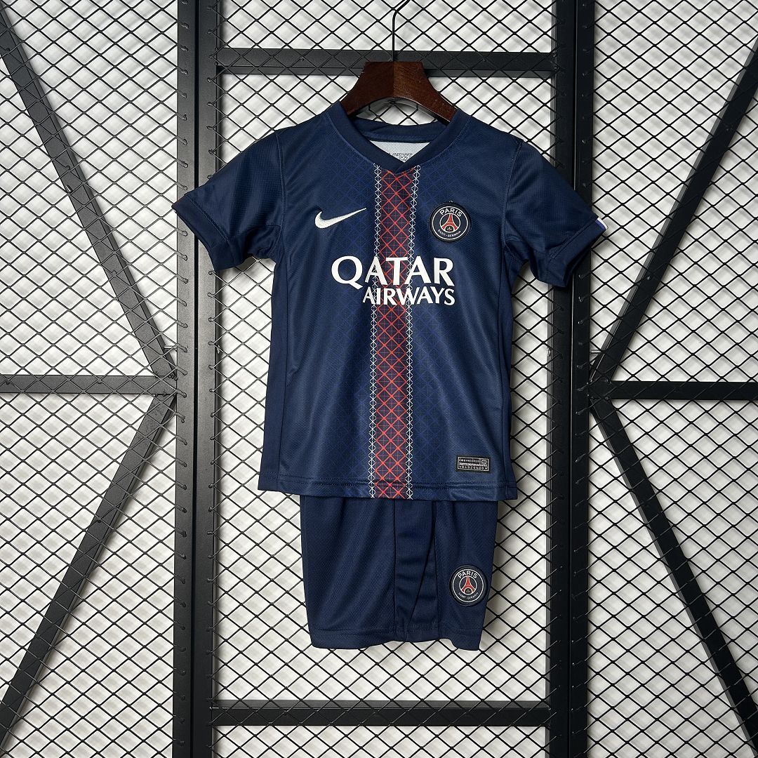 25-26 PSG Home Kid Kits Youth Apparels AAAAJersey Supply Yupoo-1