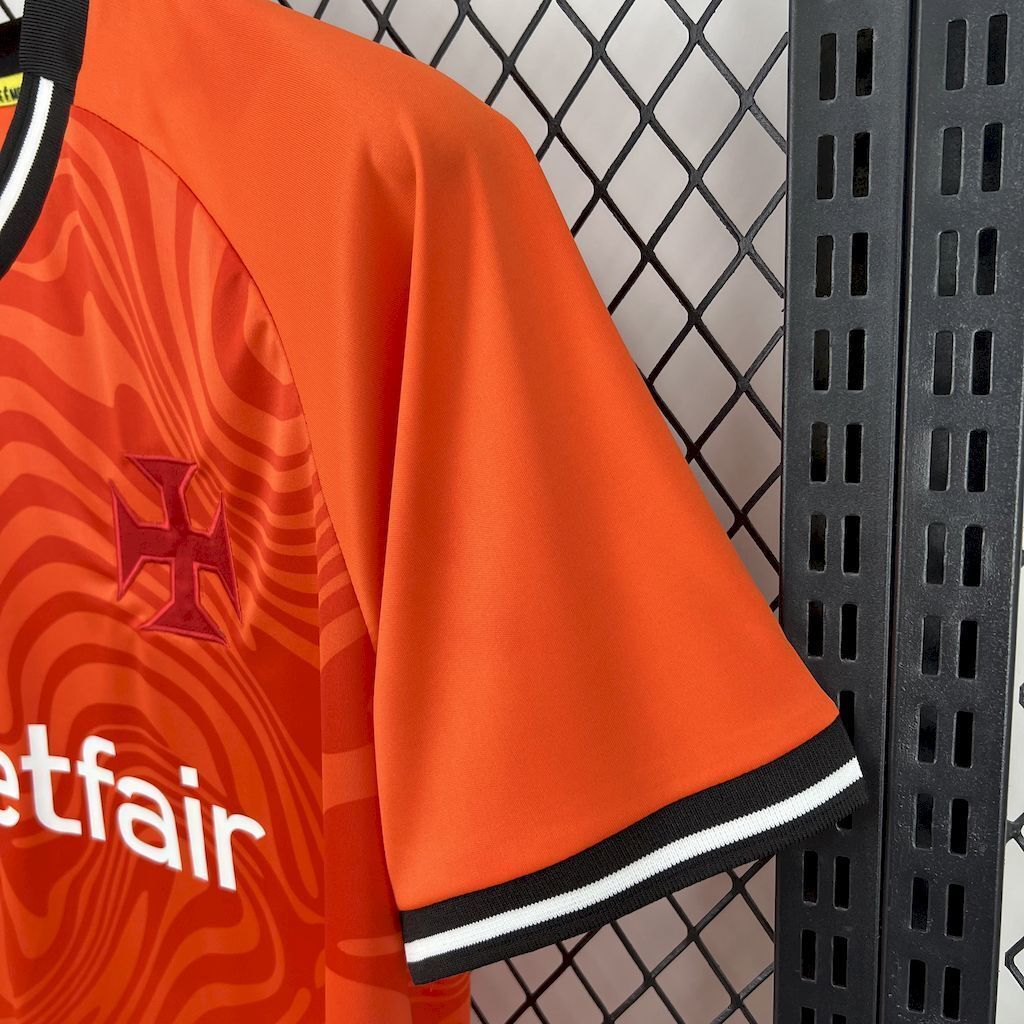 25-26 Vasco Da Gama Orange Goalkeeper Kit Soccer T-Shirt AAAAJersey Wholesale Yupoo 1
