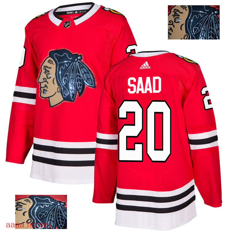 2018 Chicago Blackhawks ice hockey jersey M-3XL 芝加哥黑鹰队时尚亮片款冰球服 14
