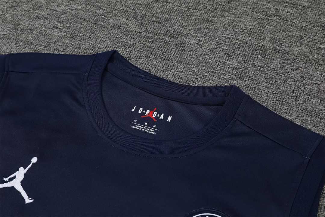 22-23 PSG vest training kit kit dark blue and red stripe 4