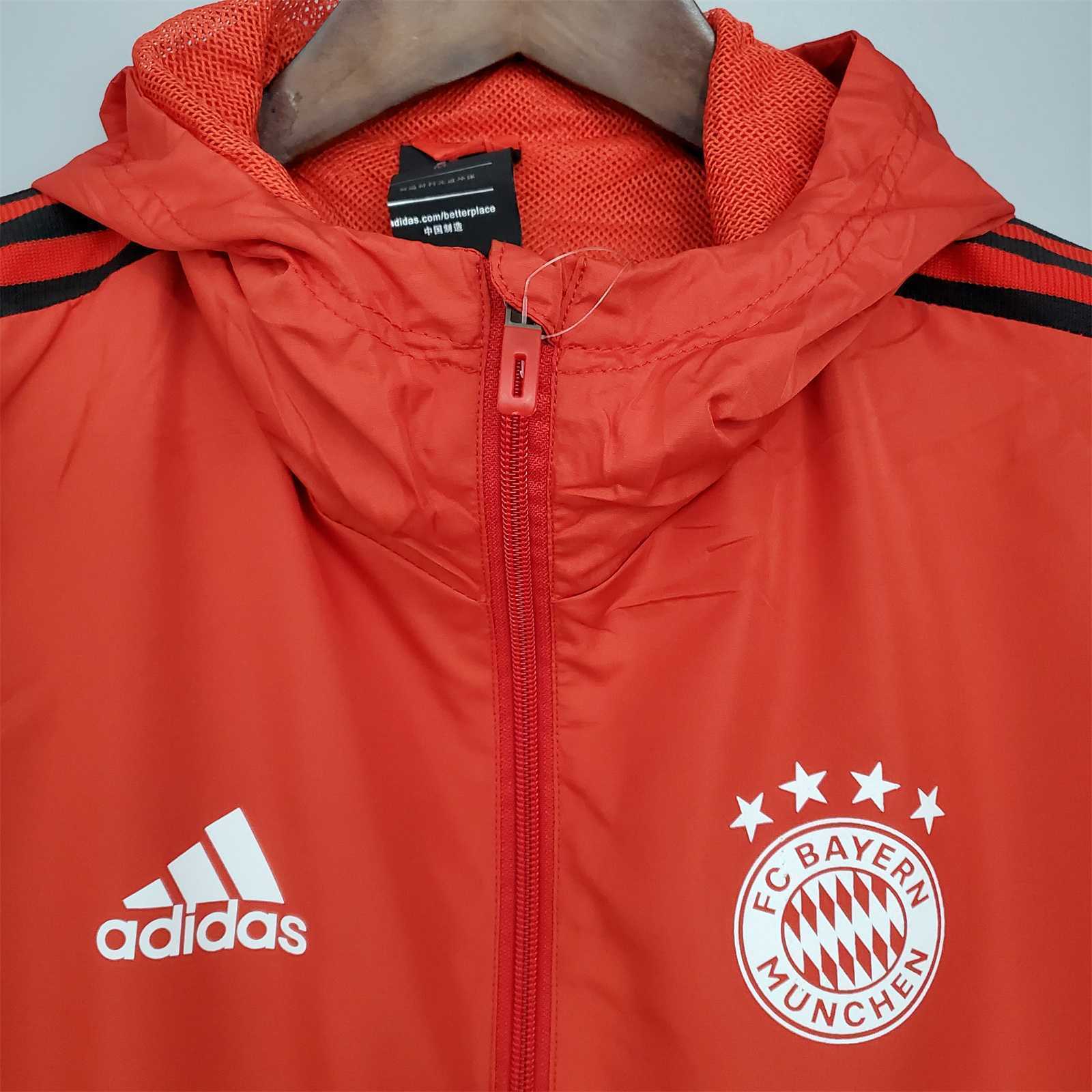 21-22 Bayern Red Windbreaker 2