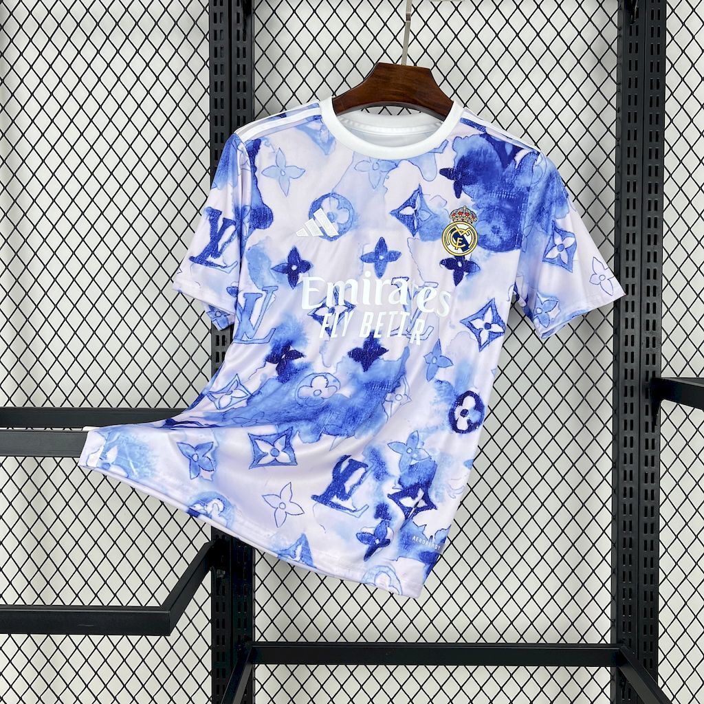 25-26 Real Madrid Blue-White Kit Special Edition LV Soccer AAAAJersey Yupoo S-2XL