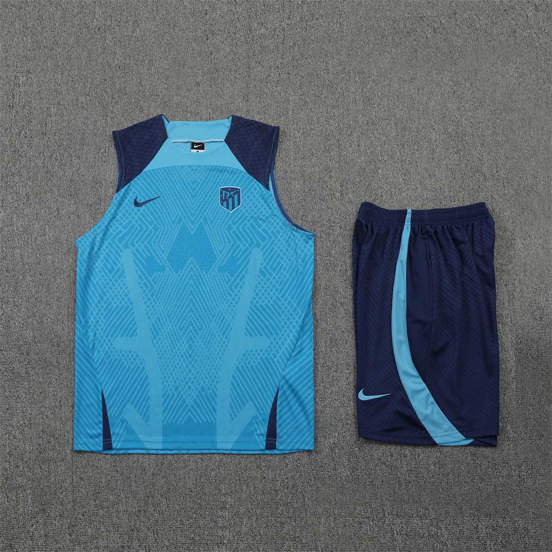 22-23 Atletico Madrid vest training suit kit blue 7