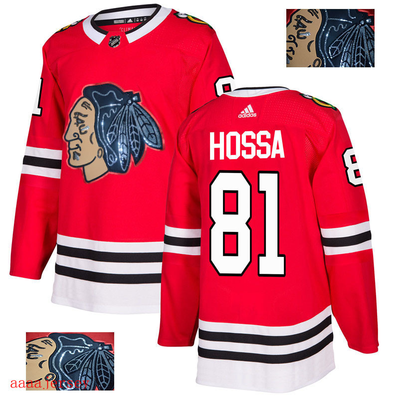 2018 Chicago Blackhawks ice hockey jersey M-3XL 芝加哥黑鹰队时尚亮片款冰球服 26