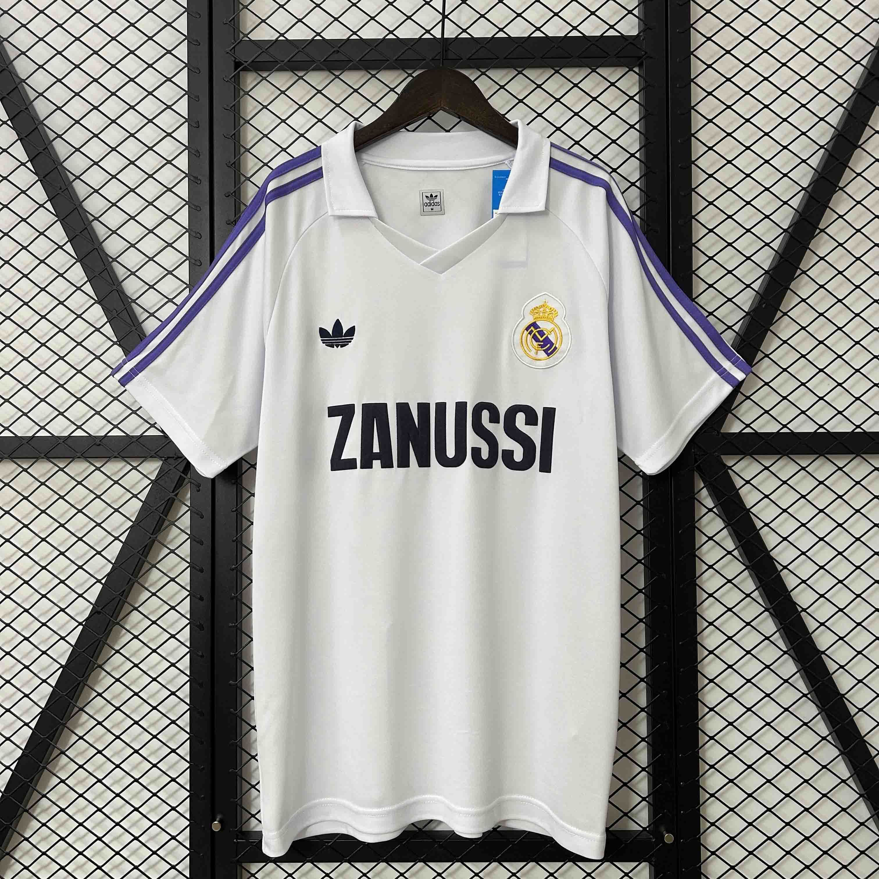 84-85 Real Madrid Home Retro Kit Vintage Shirt AAAAJersey Supplier Yupoo