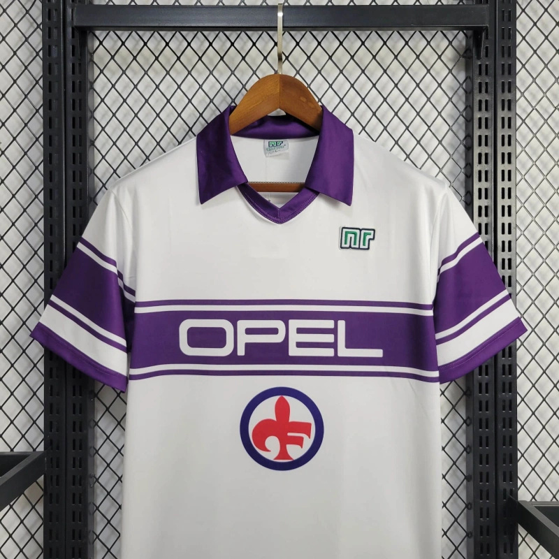 84-85 Fiorentina Away Retro Kit Vintage Shirt Football AAAAJersey Supplier 3