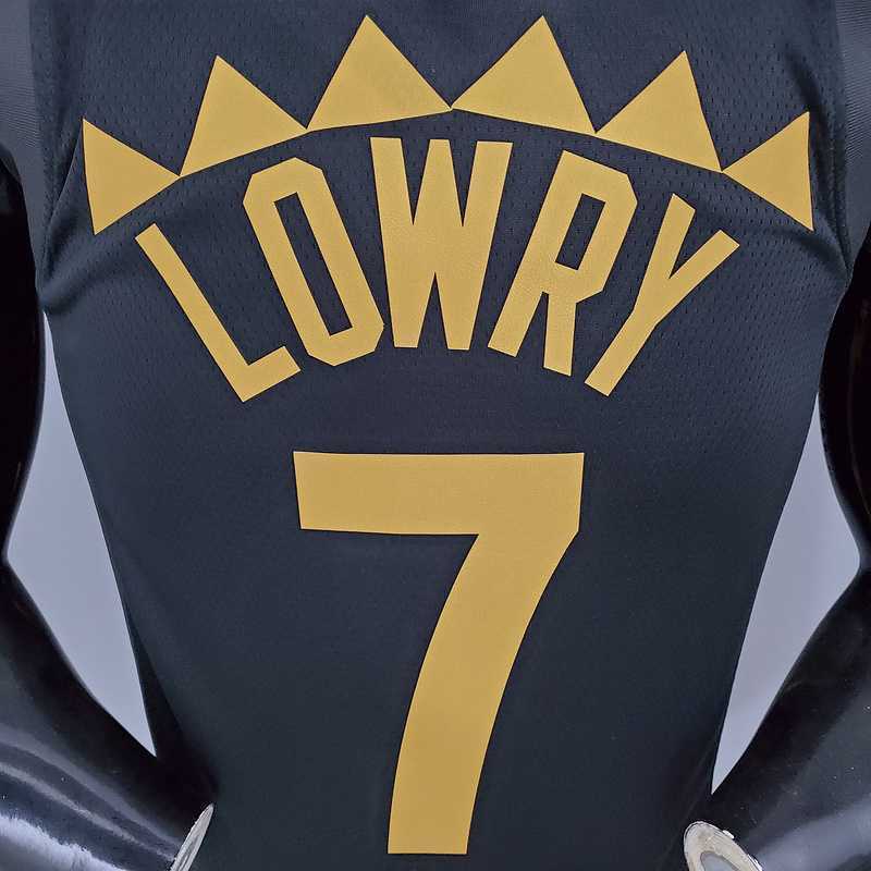 2021 LOWRY#7 Raptors black gold 4
