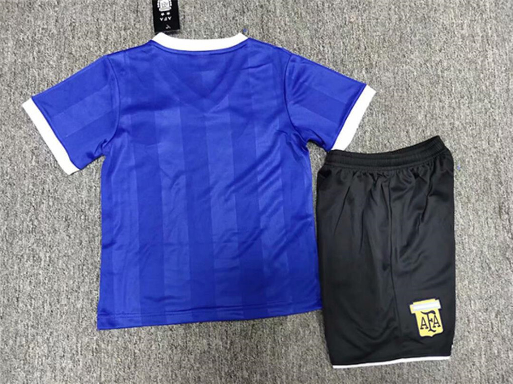 1986 Argentina away kid kits 2