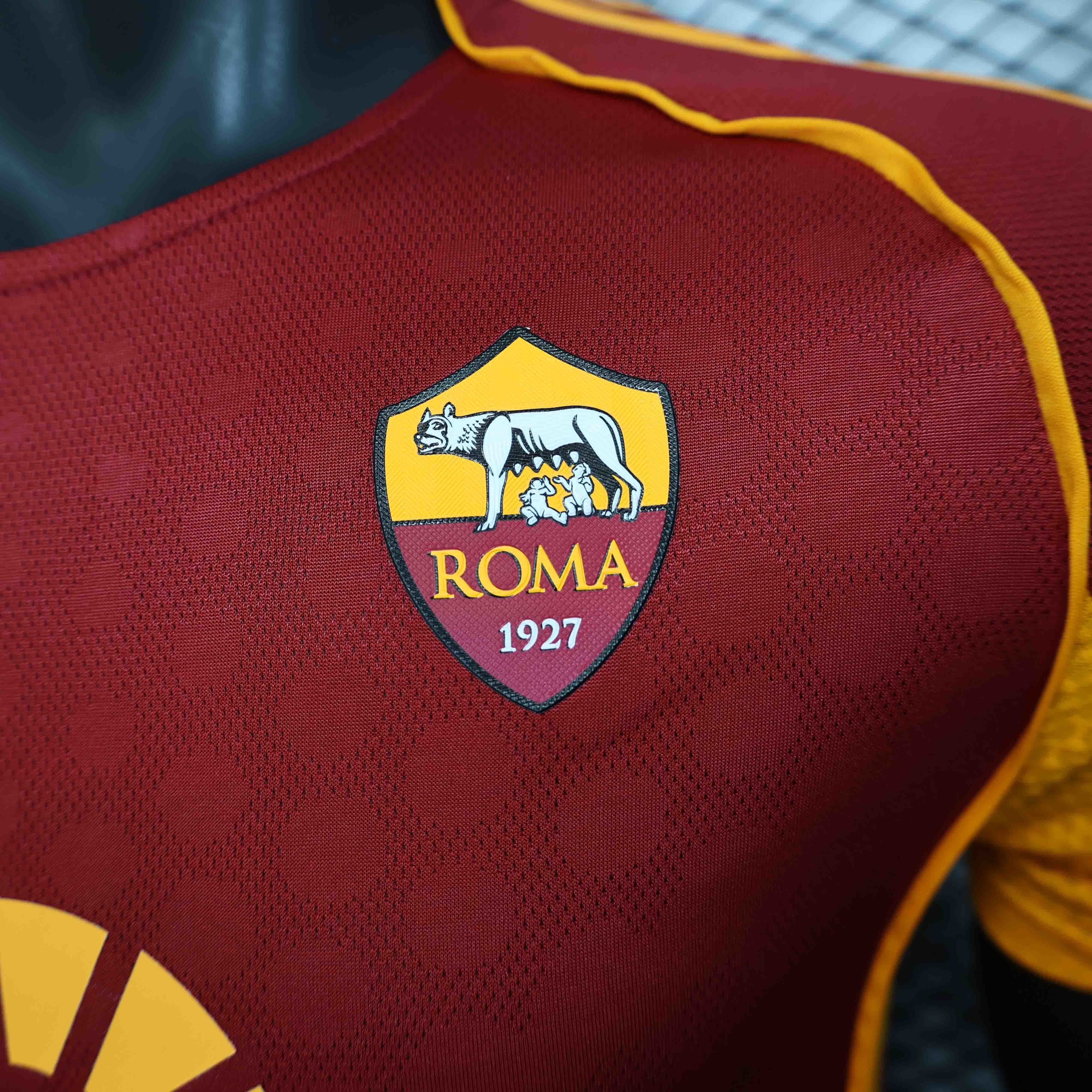 25-26 AS Roma Home Kit Player Version Shirt AAAAJersey Wholesale Yupoo 5