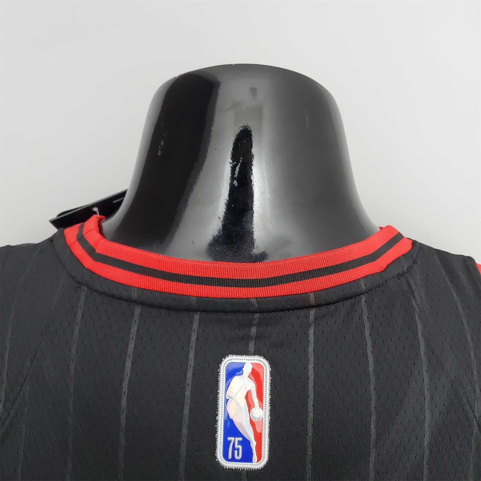 75th Anniversary Ball #2 Bulls Flyers Black NBA Jersey 6