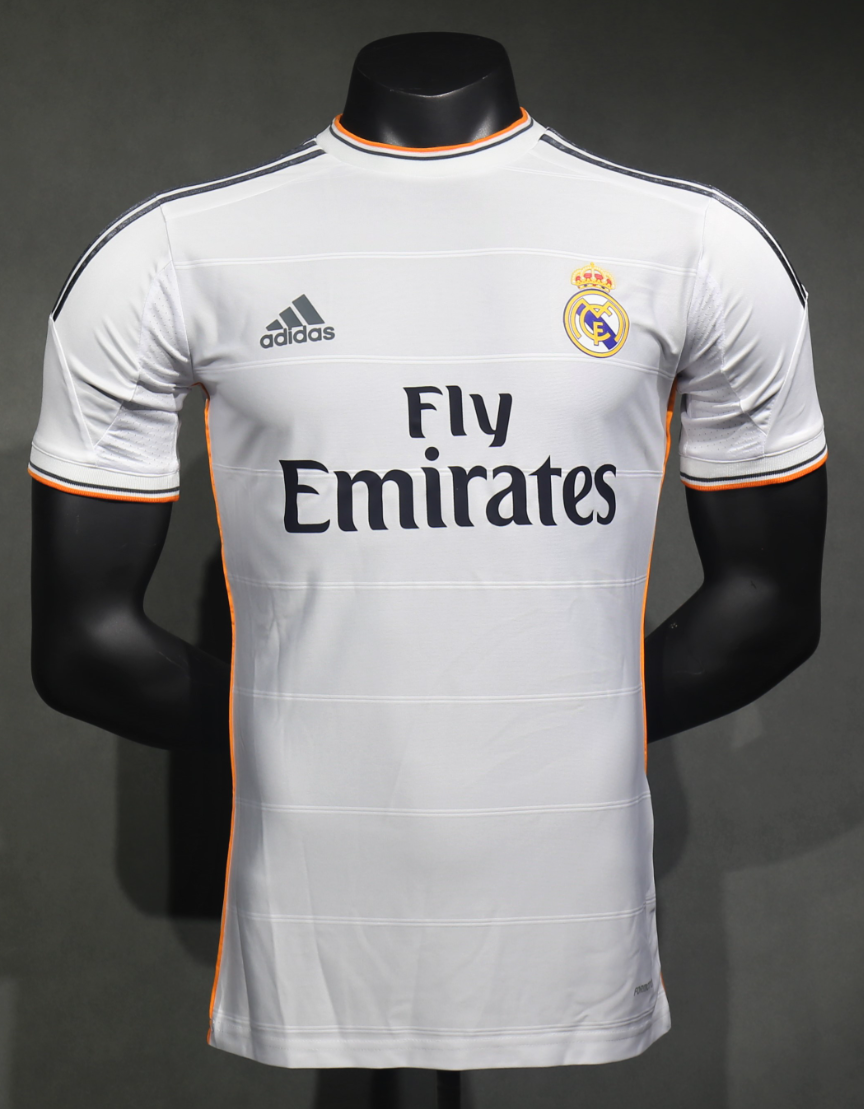 13-14 Real Madrid Home Retro Kit Vintage Player Version Sino Shirt AAAAJersey Dropship Yupoo