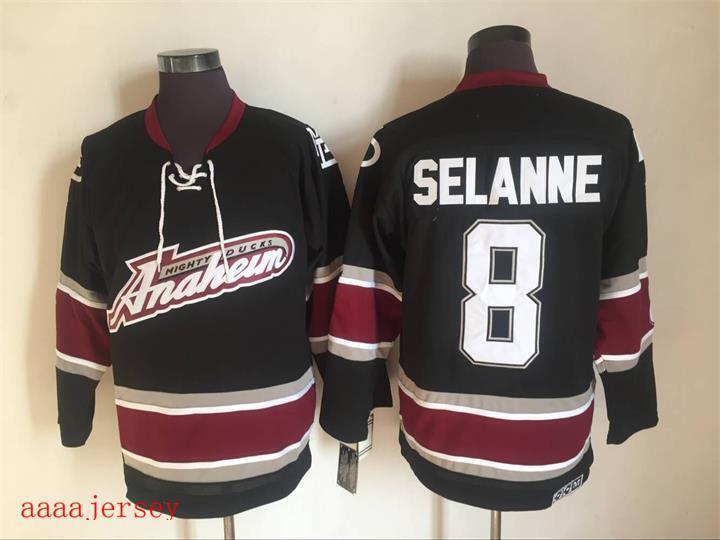 Anaheim Ducks retro ice hockey jersey M-3XL 阿纳海姆鸭队复古冰球服 5