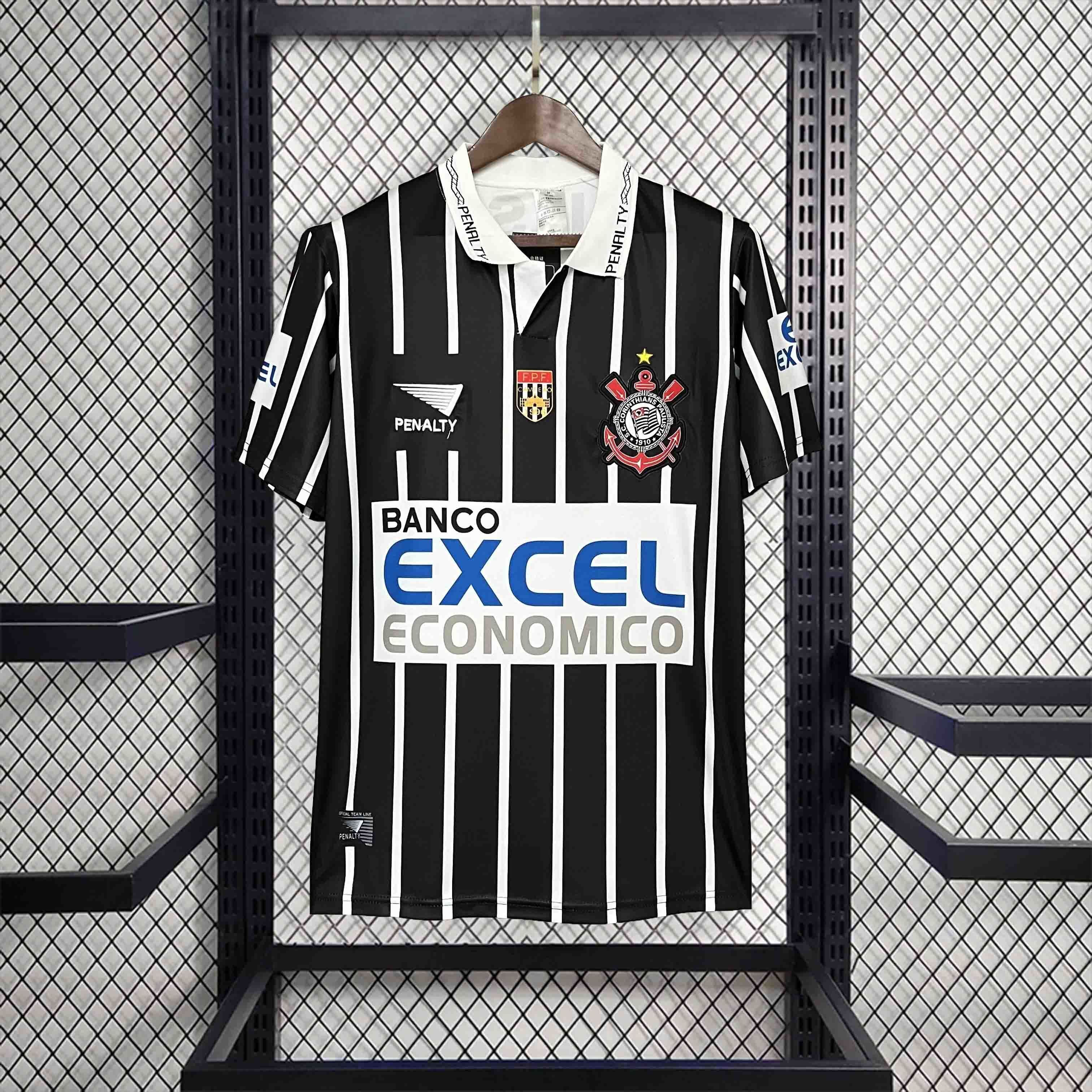98-99 Corinthians Away Retro Kit Vintage Shirt AAAAJersey Supplier Yupoo