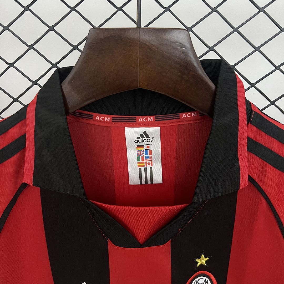 98-99 AC Milan Home Retro Kid Kits Youth Apparels Sport AAAAJersey Yupoo 2