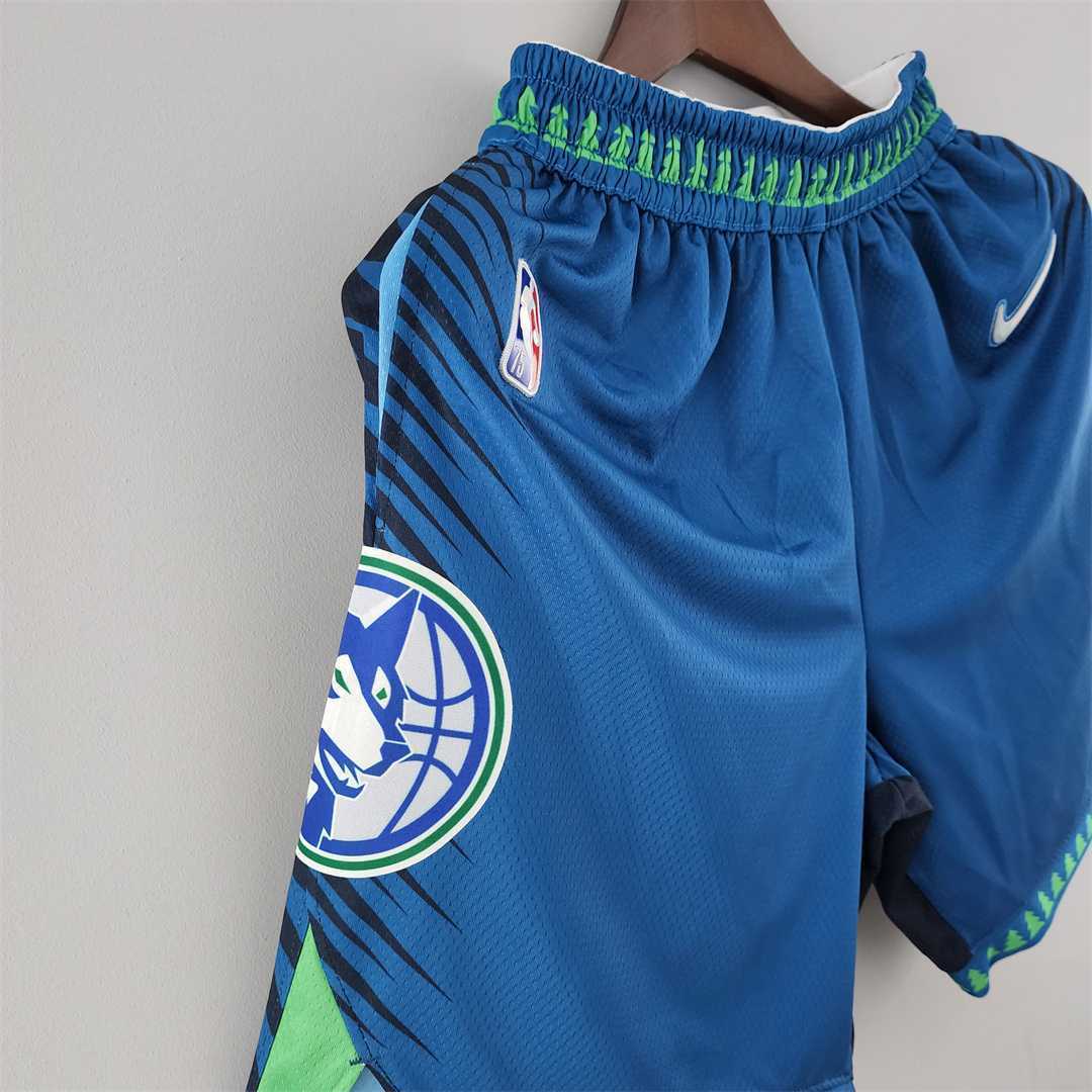 2022 Minnesota Timberwolves City NBA shorts 8