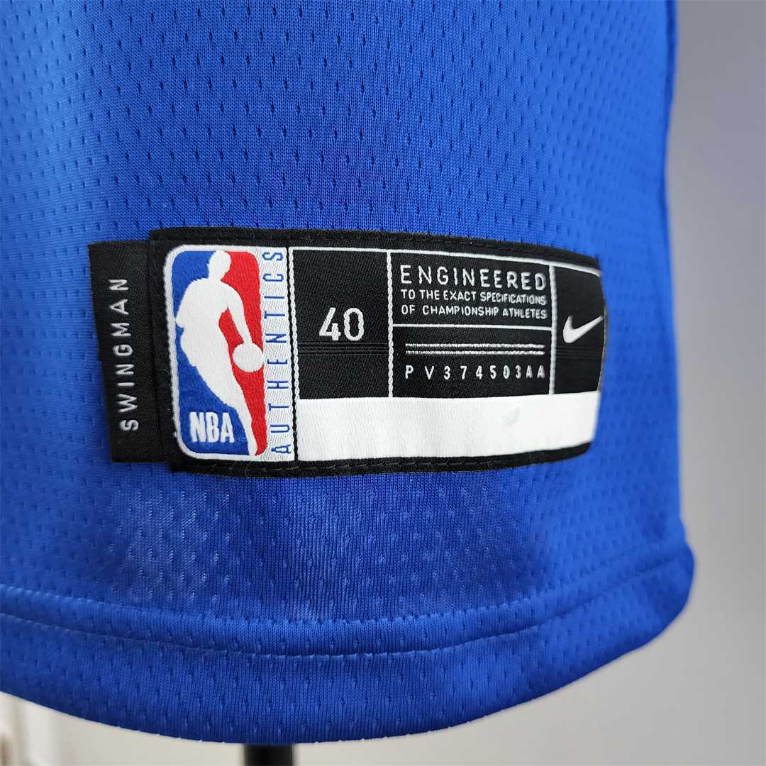 Retro Philadelphia 76ers Iverson #3 crew neck blue NBA Jersey 7