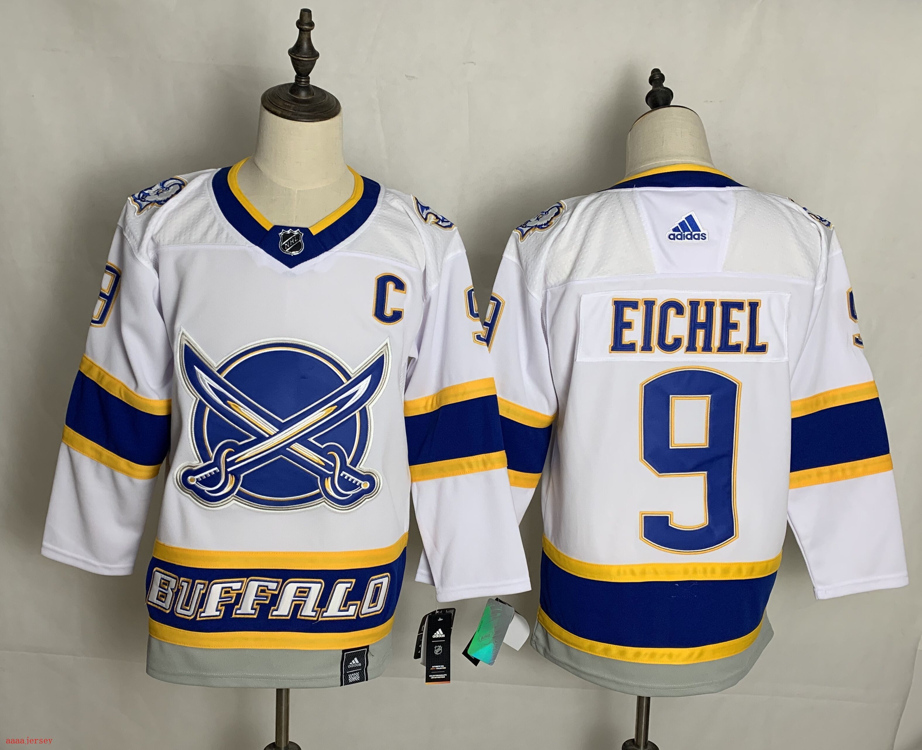 Buffalo Sabres ice hockey jersey M-3XL 水牛城军刀队冰球服-1