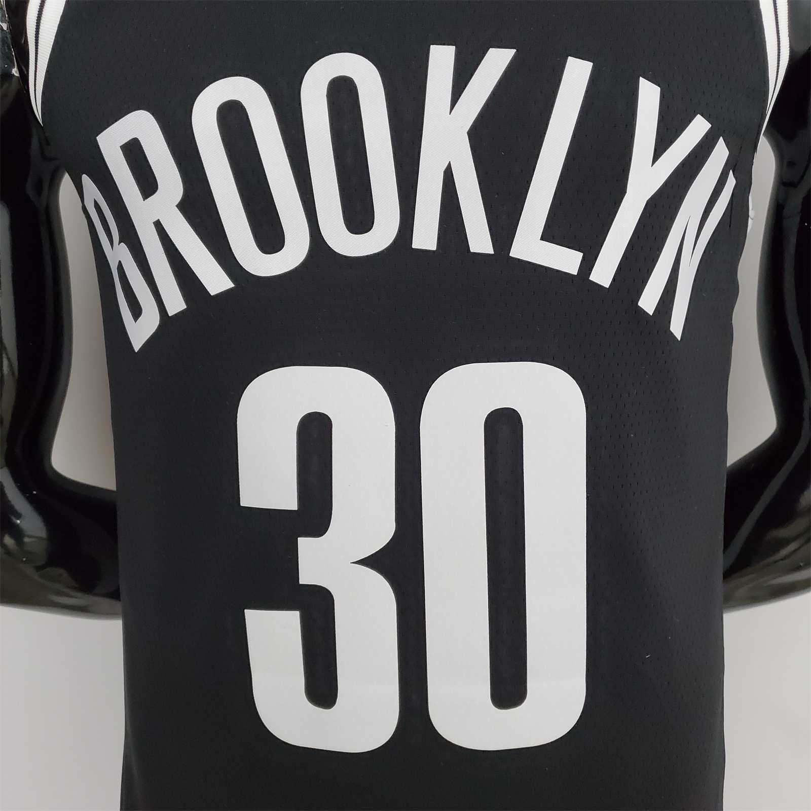75th Anniversary Curry #30 Nets Black NBA Jersey 8