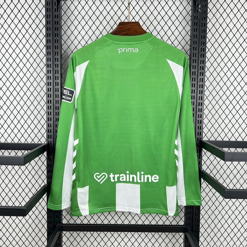 25-26 Real Betis Home Kit Long Sleeve Shirt Football Uniform AAAAJersey Dropship Yupoo 2