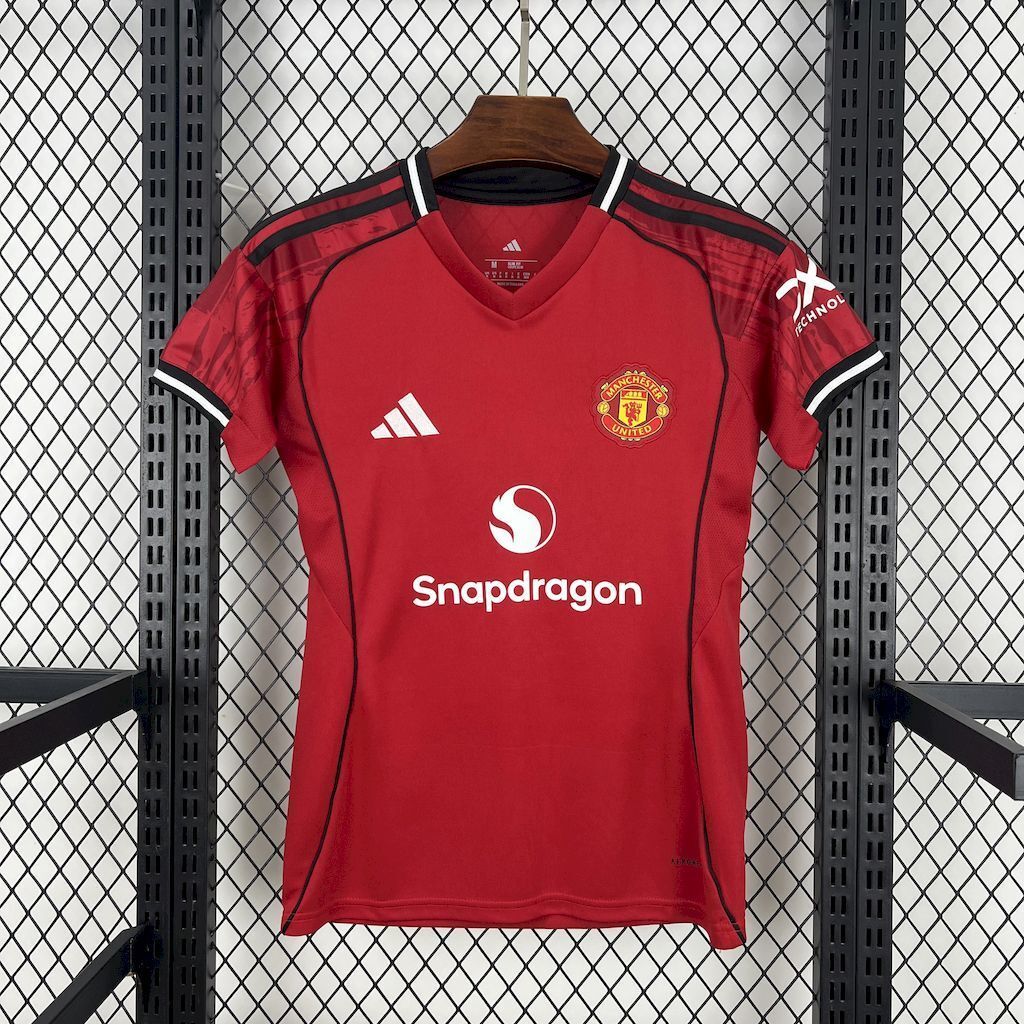 25-26 Manchester United Home Women Shirt Lady Apparels AAAAJersey Supply Yupoo