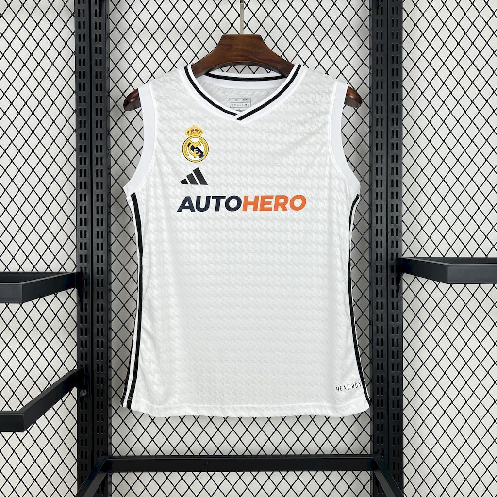 24-25 Real Madrid White Vest Soccer T-Shirt AAAAJersey Supplier Yupoo