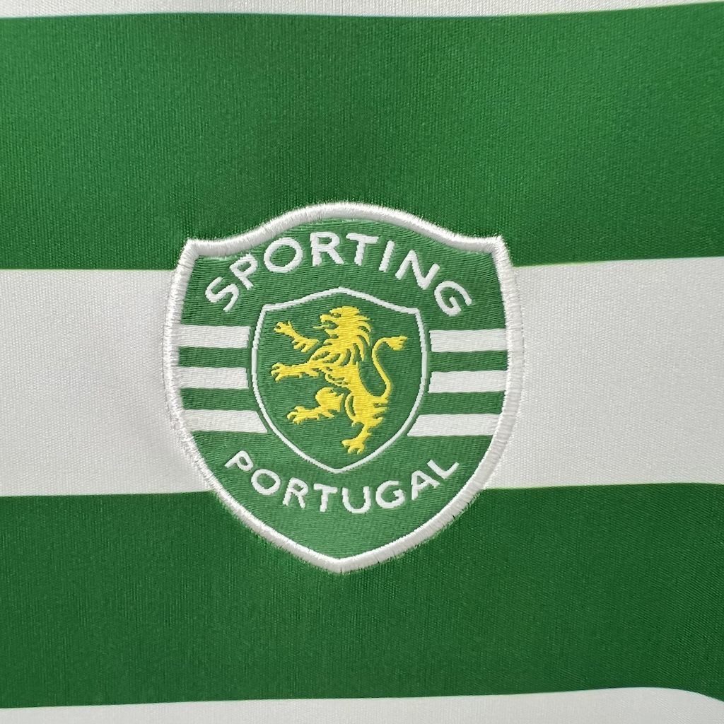 03-04 Sporting Lisbon Home Retro Kit Vintage Shirt AAAAJersey Supplier Yupoo 1