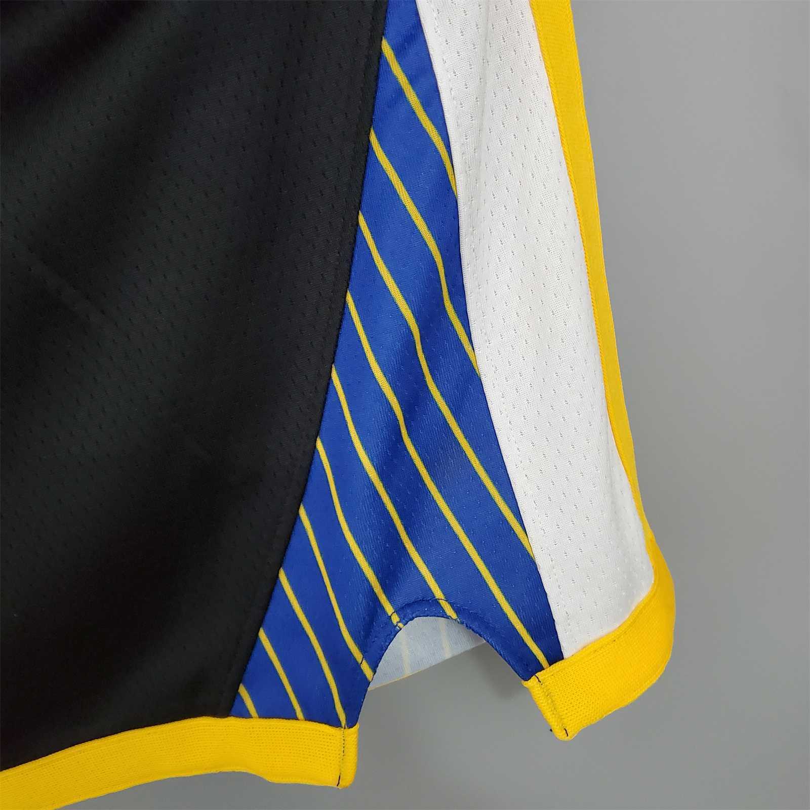 Warriors black NBA shorts 3