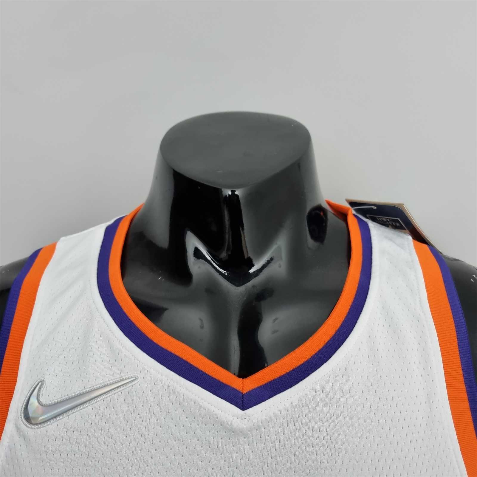 75th Anniversary Booker #1 Phoenix Suns White NBA Jersey 6