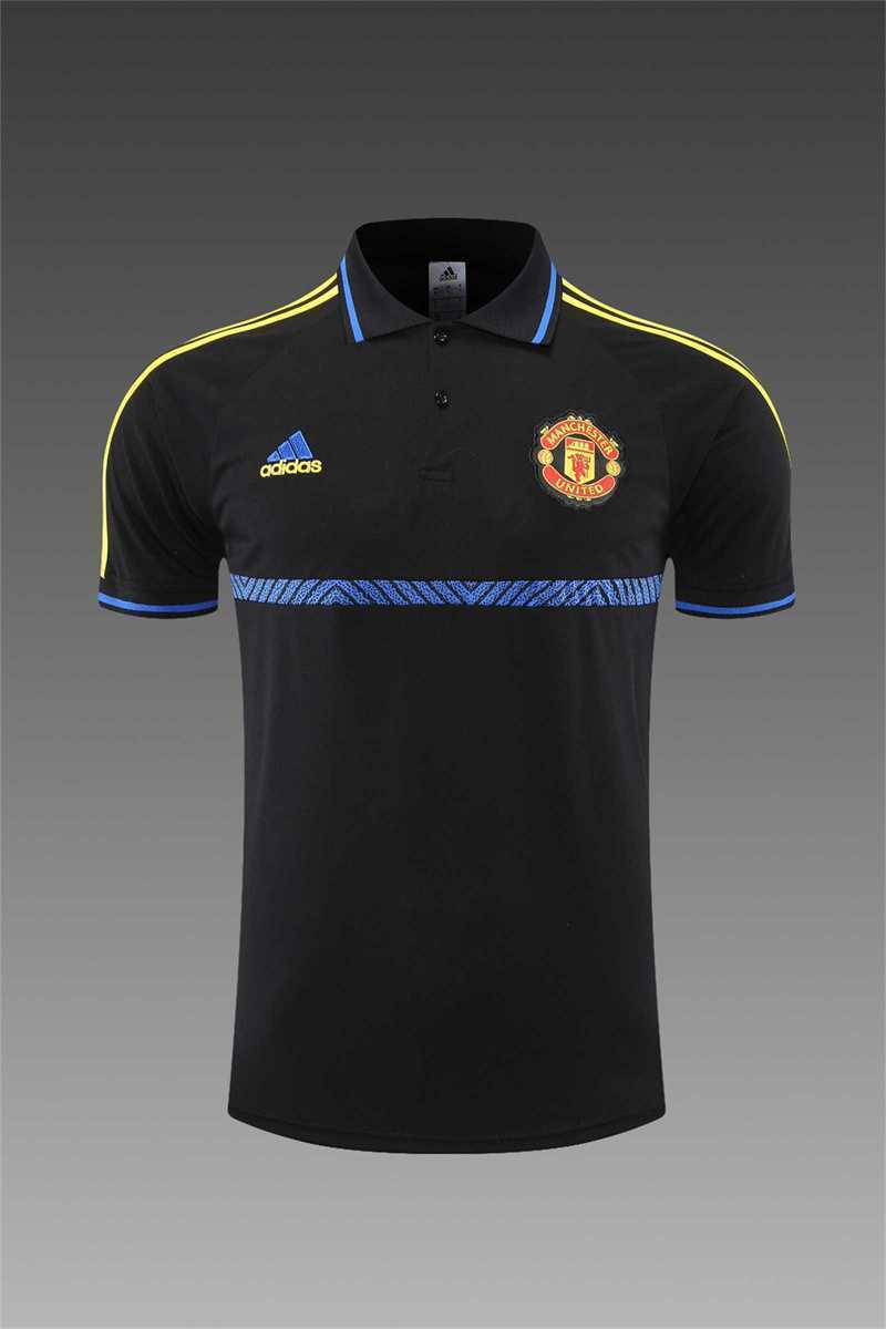 Manchester United Polo black and yellow-three sides 12