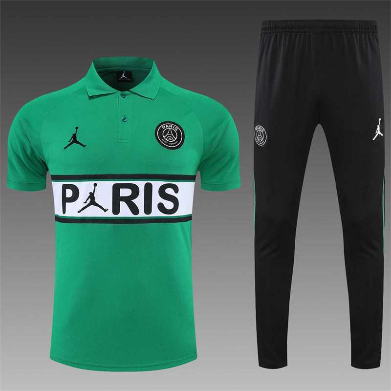 Polo Jordan PSG green corsage 2