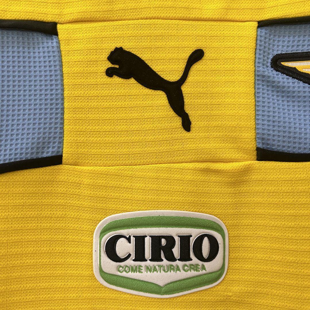 98-99 Lazio Yellow Retro Kit Vintage Shirt AAAAJersey Dropship Yupoo 3