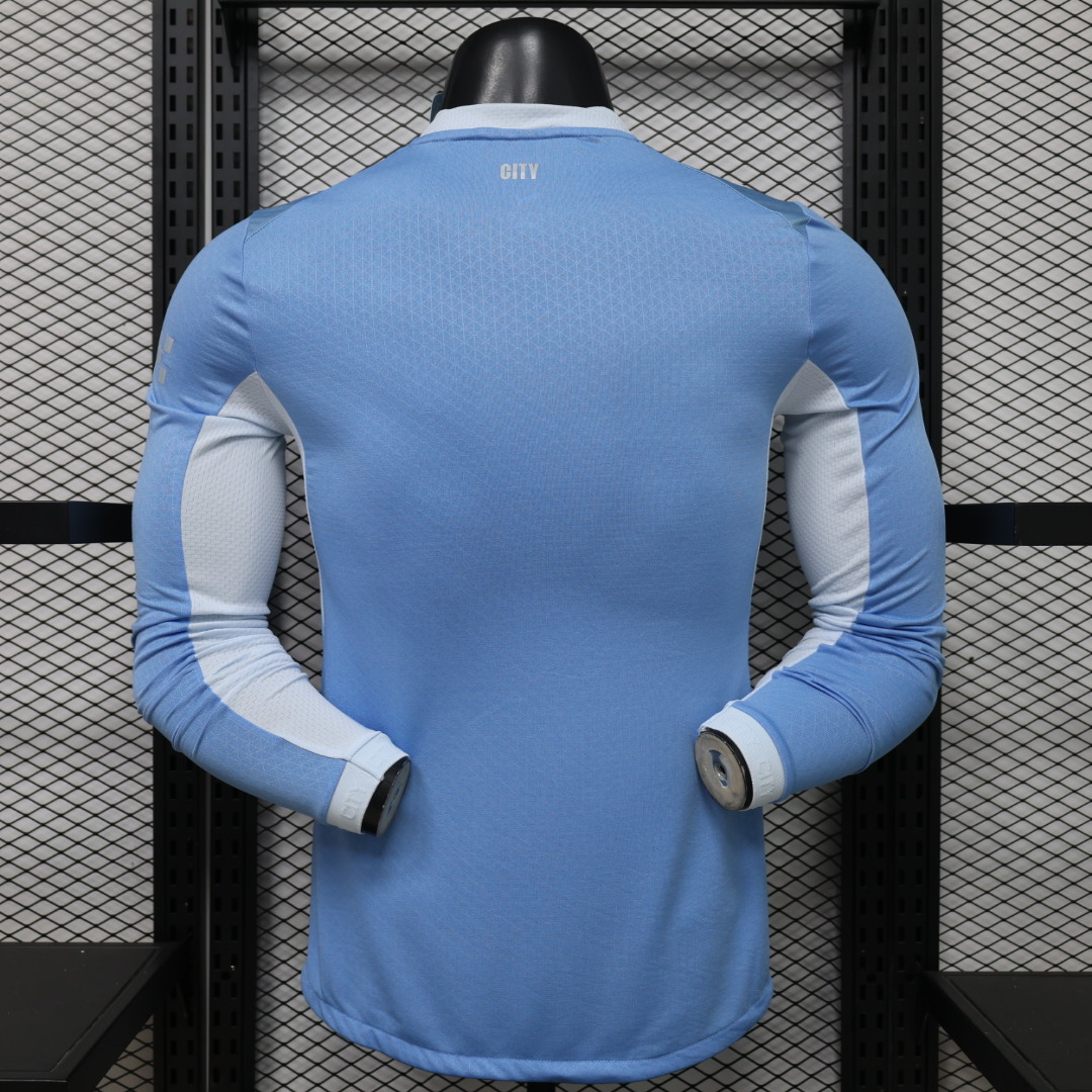 26-27 Manchester City Home Kit Player Version Football Long Sleeve Shirt AAAAJersey Dropship Yupoo 1 8