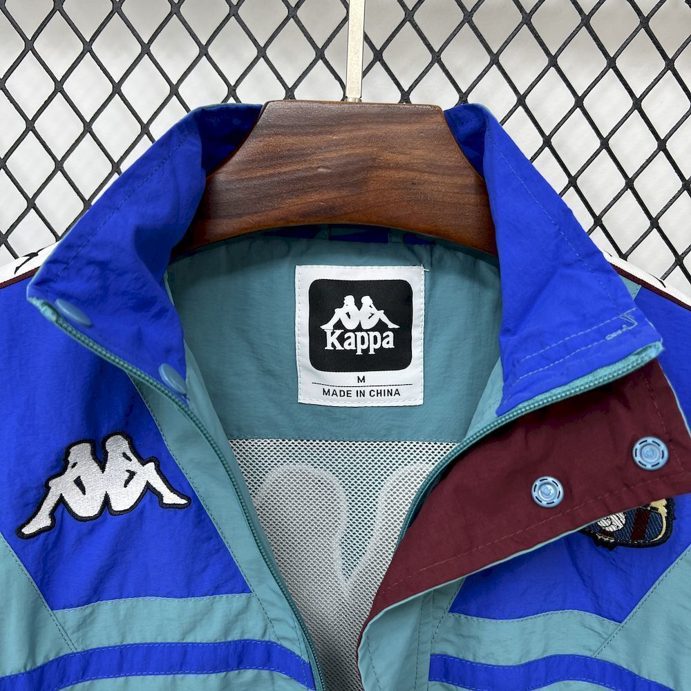 25-26 Barcelona x Kappa OG Style Green Windbreaker Jacket AAAAJersey Supplier Yupoo 5