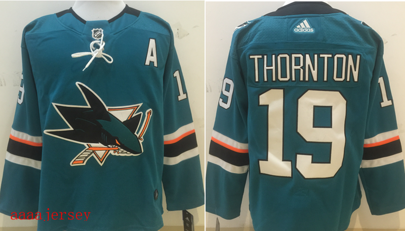 San Jose Sharks ice hockey jersey M-3XL 圣何西鲨鱼队冰球服 3