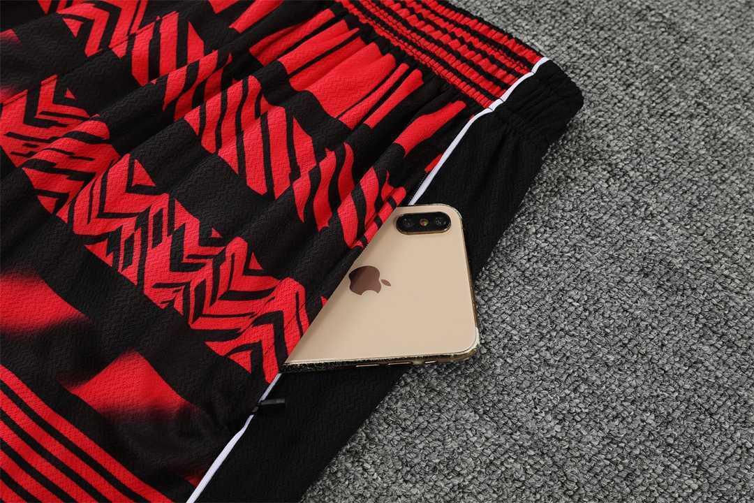 22-23 AC Milan Training Short Sleeve Kit Black 1