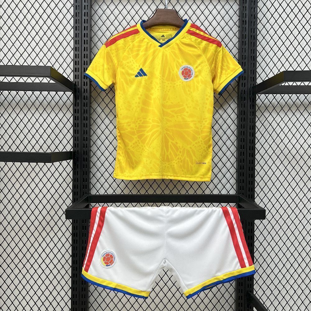 2026 World Cup Colombia Home Kids Kit Soccer T-Shirt AAAAJersey Supply Yupoo