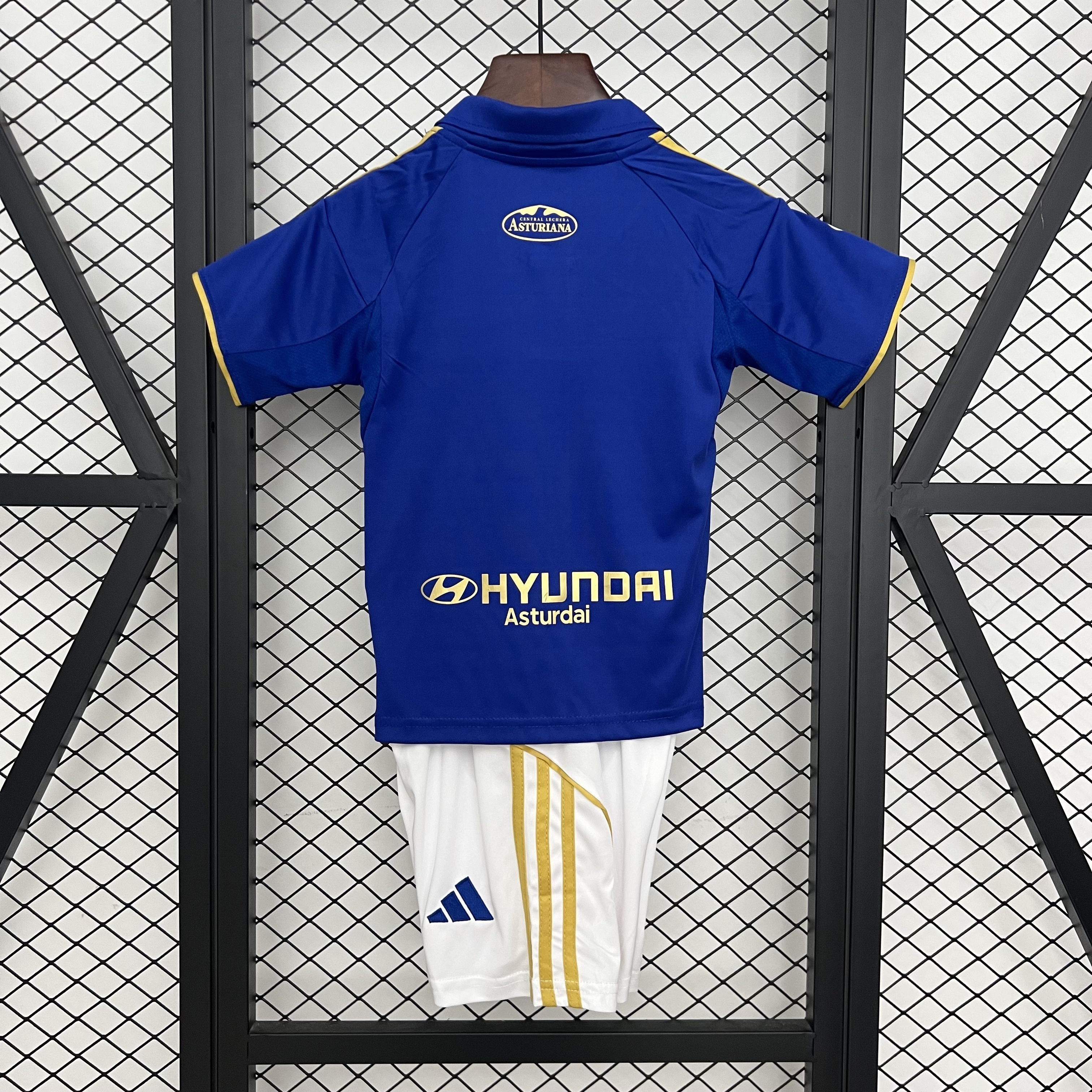 25-26 Real Oviedo Home Kids Kit Futbol Youth Clothing Sports Suits AAAAJersey Supply Yupoo 4
