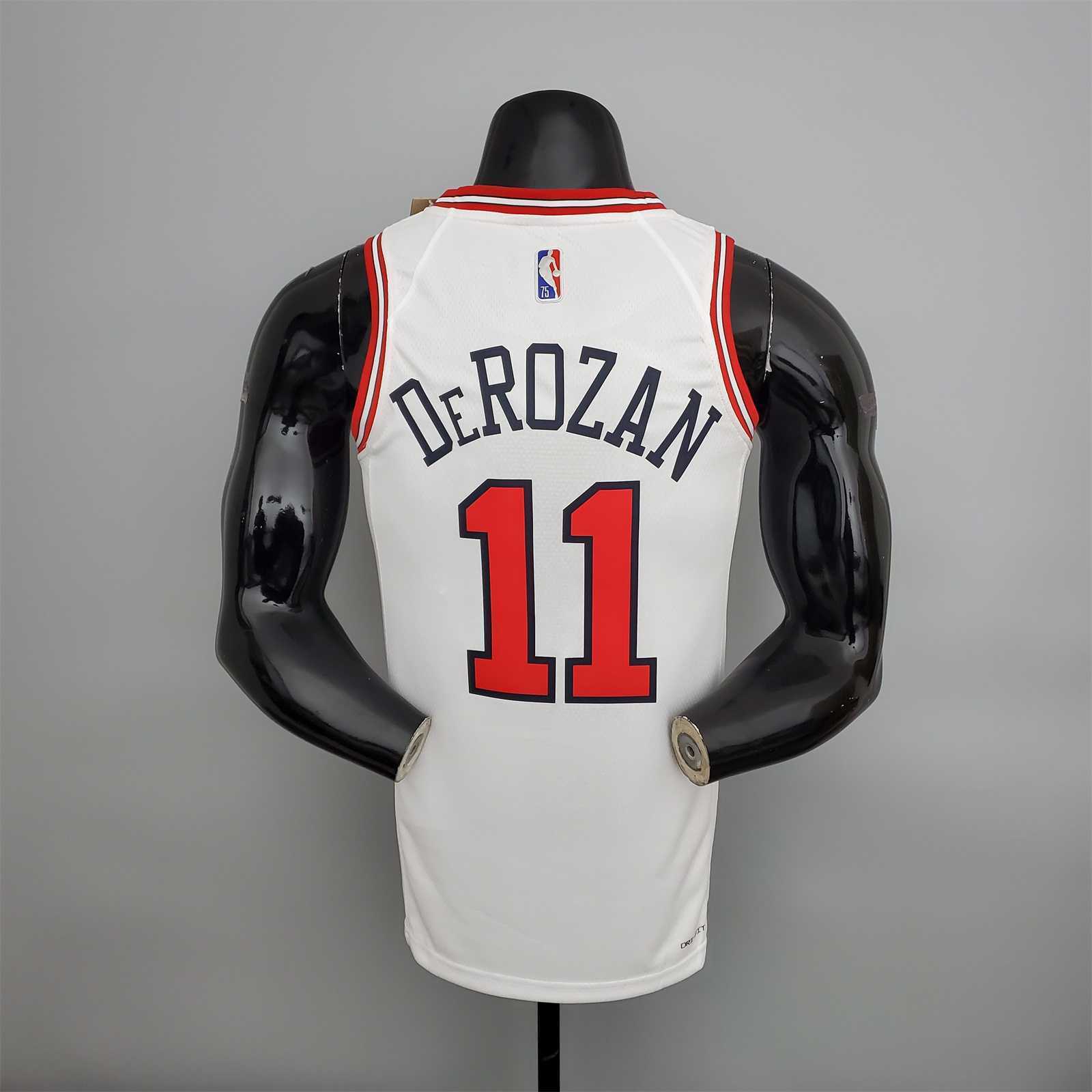 75th Anniversary DeRozan #11 Bulls White 1