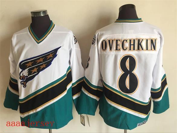 Washington Capitals retro ice hockey jersey M-3XL 华盛顿首都队复古冰球服 2