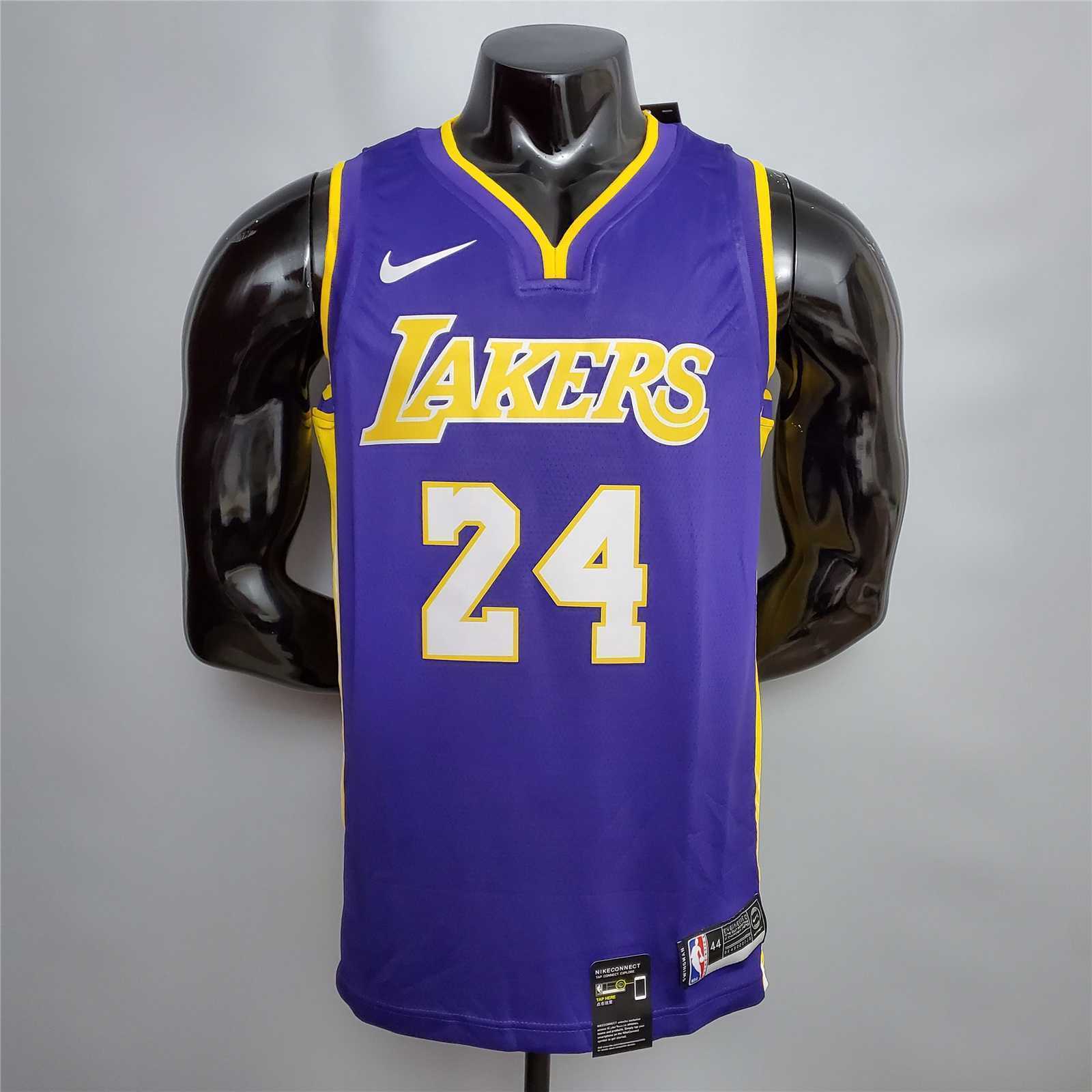 Bryant #24 Lakers purple yellow