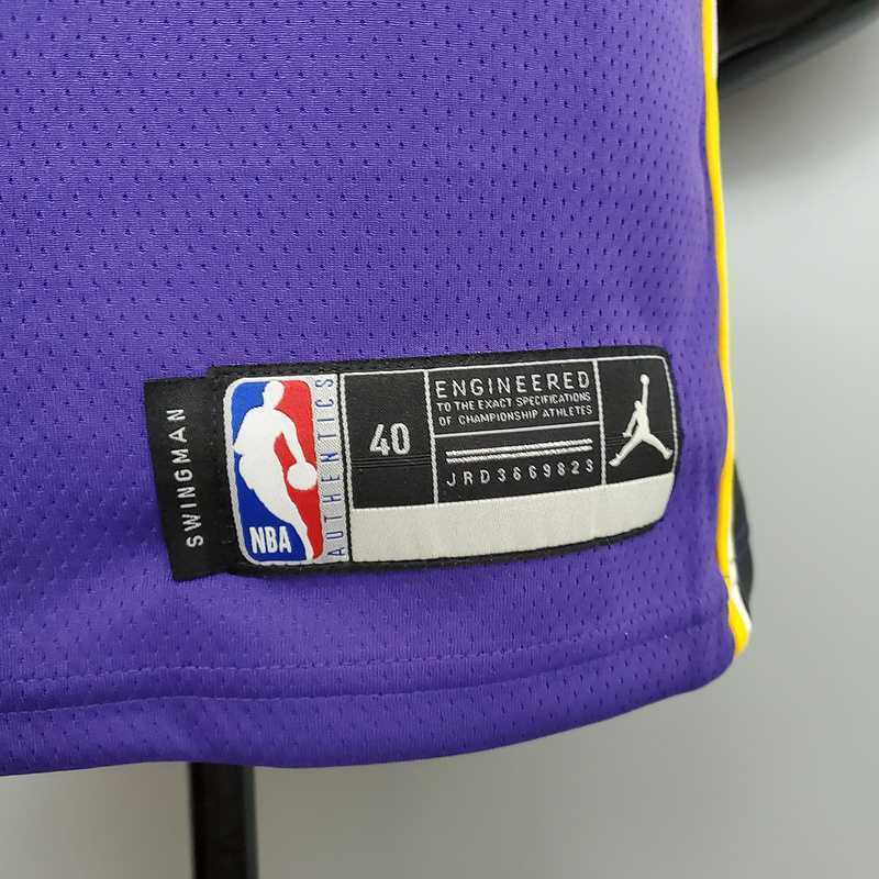 New Lakers Jordan Young #0 Theme Purple Round Neck 4