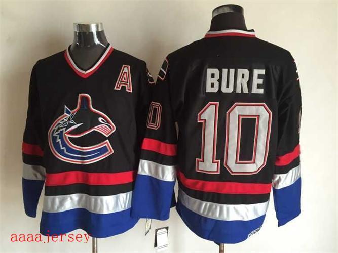 Vancouver Canucks retro ice hockey jersey M-3XL 温哥华加人队复古冰球服 2