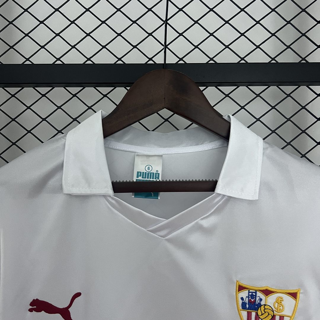 87-90 Sevilla Home Retro Kit Vintage Shirt AAAAJersey Dropship Yupoo 5