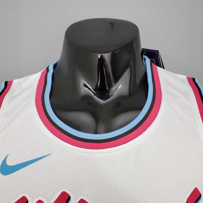 OLADIPO#4 Miami Heat V-neck White 3