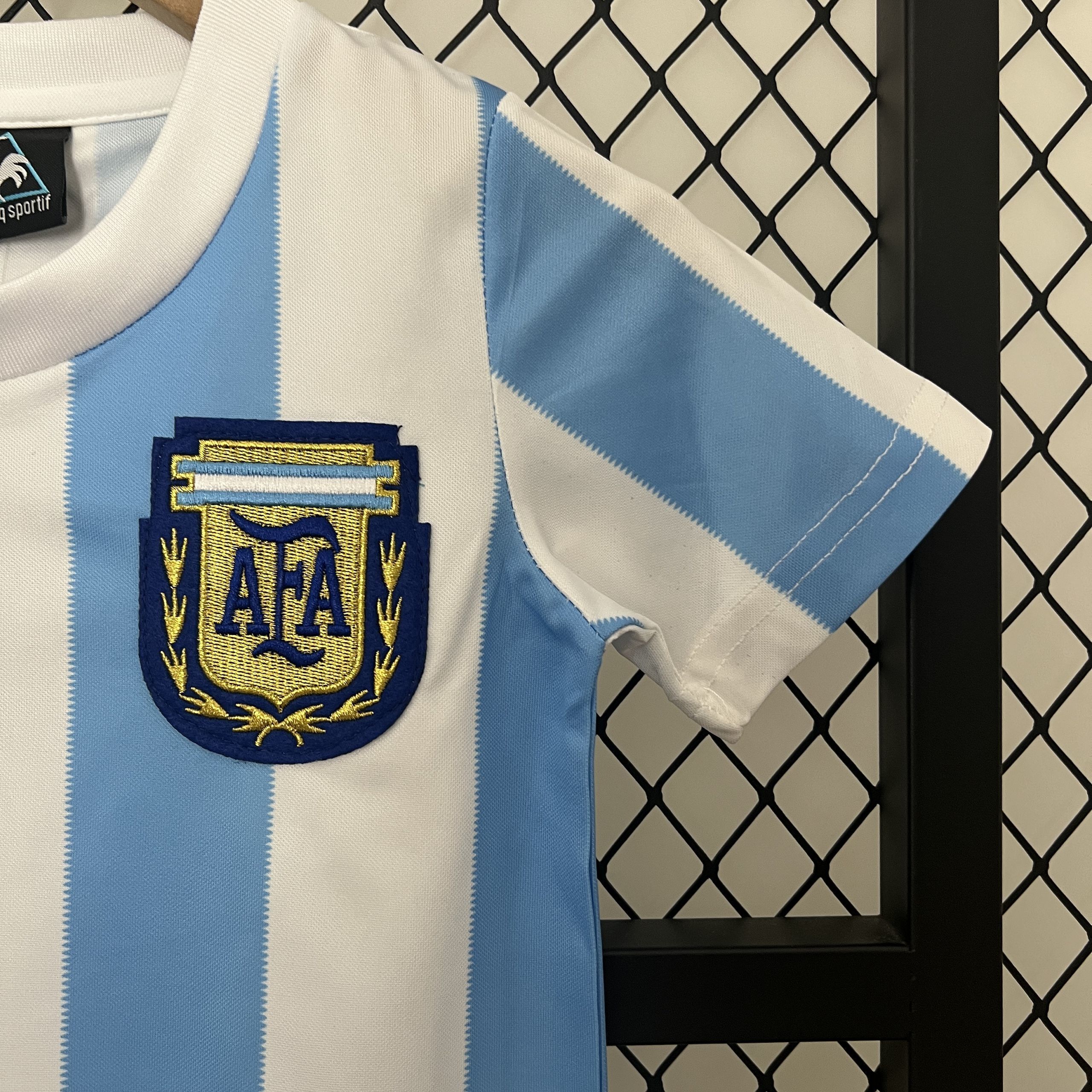 1986 Argentina Home Retro Kids Kits Children Sets Football AAAAJerseys Yupoo 8