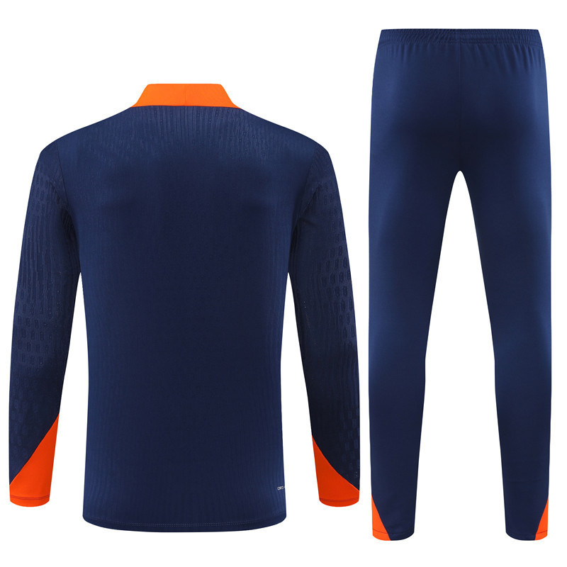 2024 Netherlands Player Long Sleeve Training Suit Football Shirts 3