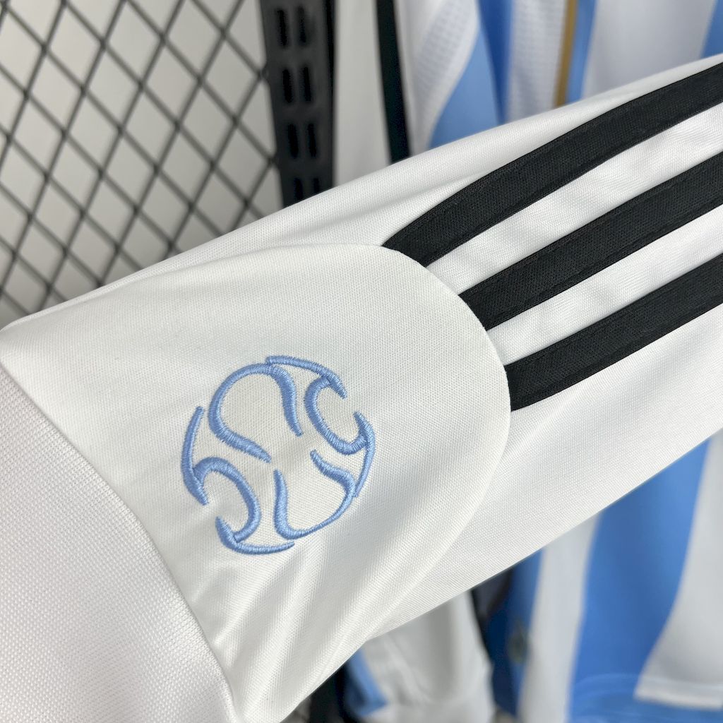 2006 Argentina Home Long Sleeve Retro Kit Vintage Shirt AAAAJersey Supplier Yupoo 4