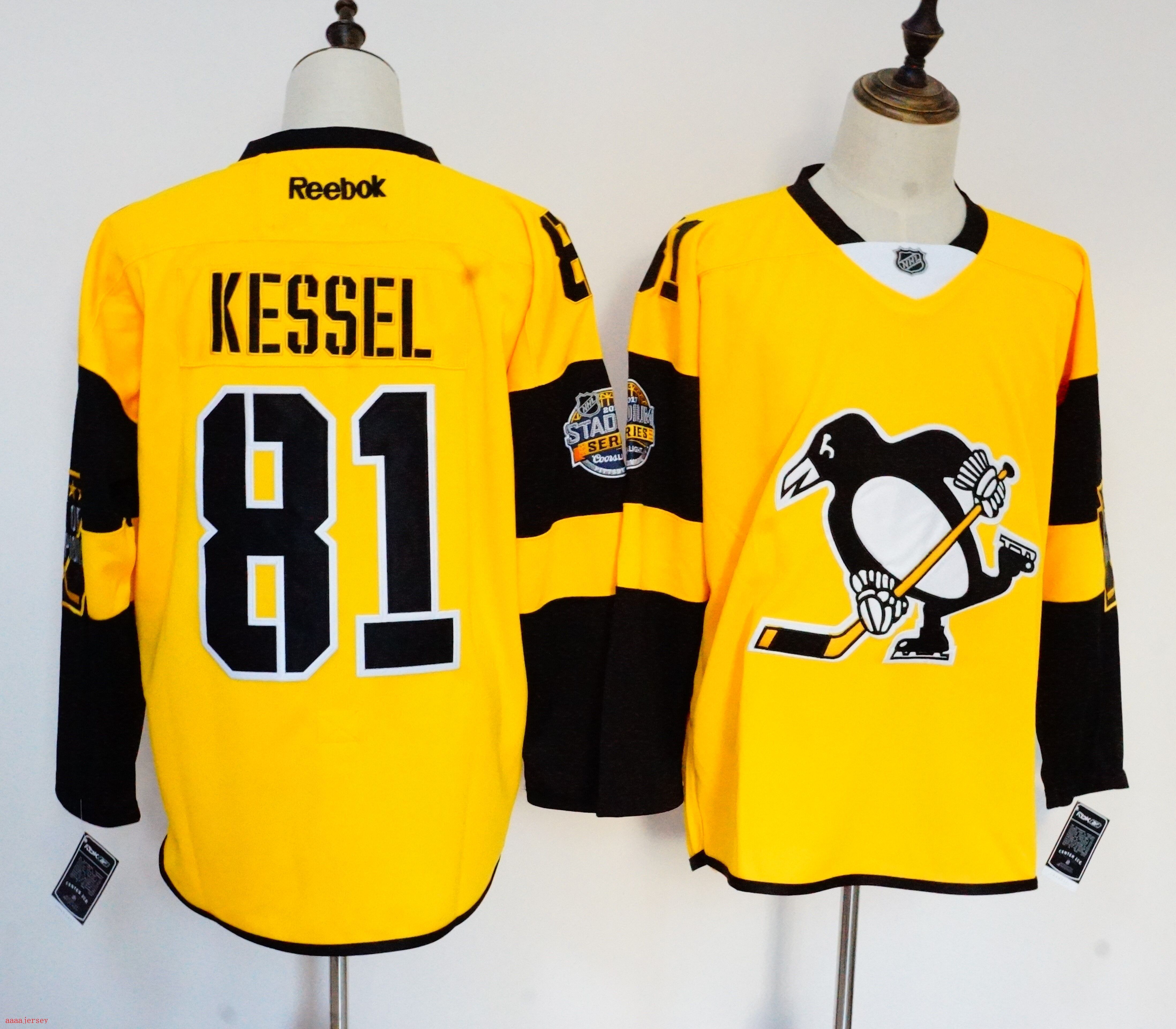 Pittsburgh Penguins ice hockey jersey M-3XL 匹兹堡企鹅冰球服 2