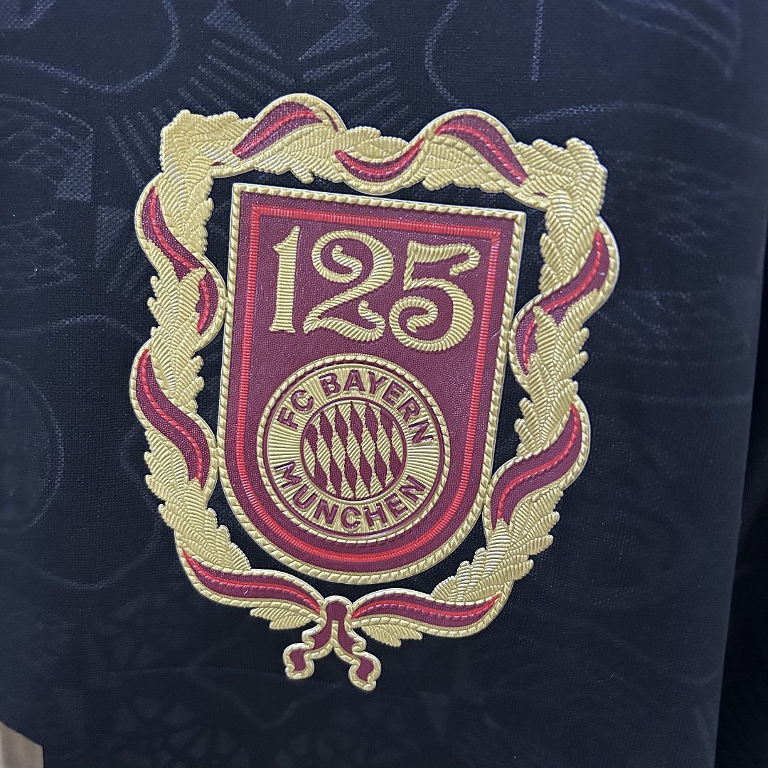 24-25 Bayern Munich 125th Anniversary Black Kit Soccer T-Shirt AAAAJersey Dropship Yupoo 1